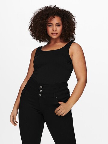 ONLY Carmakoma - Top 'Time' en negro: frente