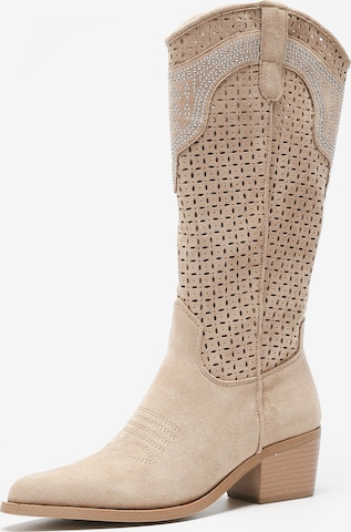 Salinyang Comwboystøvler i grøn: forside