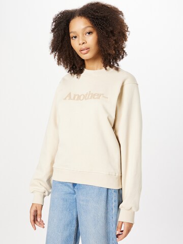 Another Label Sweatshirt '/Another' in Beige: front