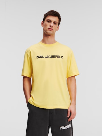 Maglietta di Karl Lagerfeld in giallo: frontale