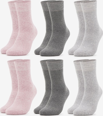 Occulto Socks 'Smilla' in Grey: front