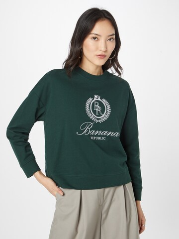 Banana Republic Sweatshirt in Green: front