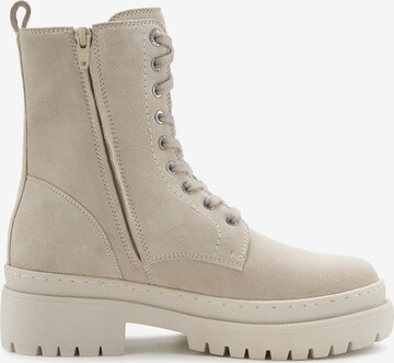Elbsand Lace-Up Ankle Boots in Beige