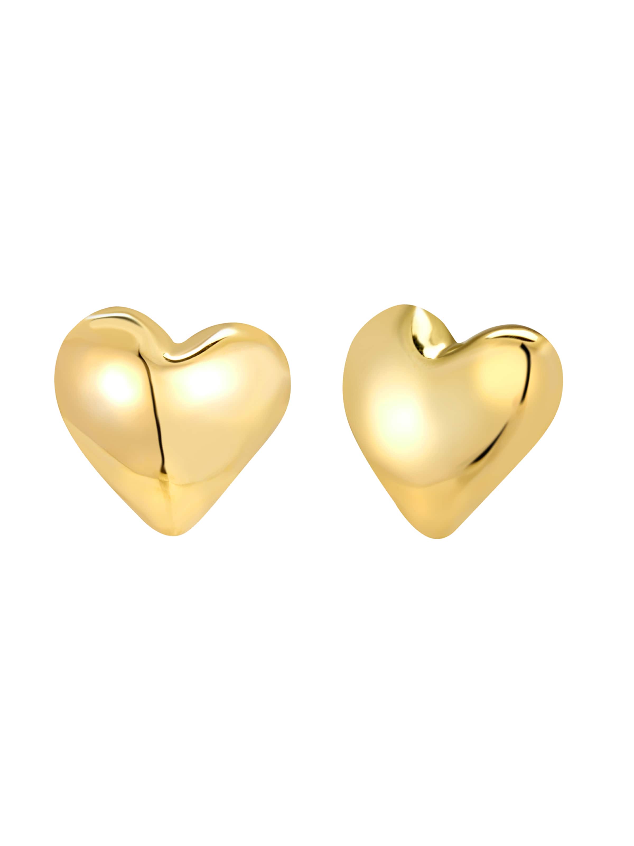 Boucles d'oreilles 'Big Heart' Breil en or : devant