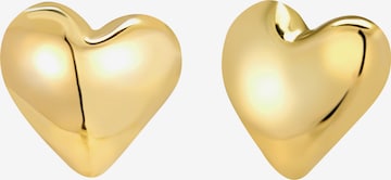 Orecchini 'Big Heart' di Breil in oro: frontale