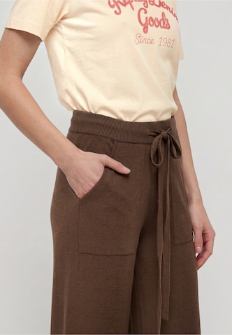 Wide leg Pantaloni di REPLAY in marrone