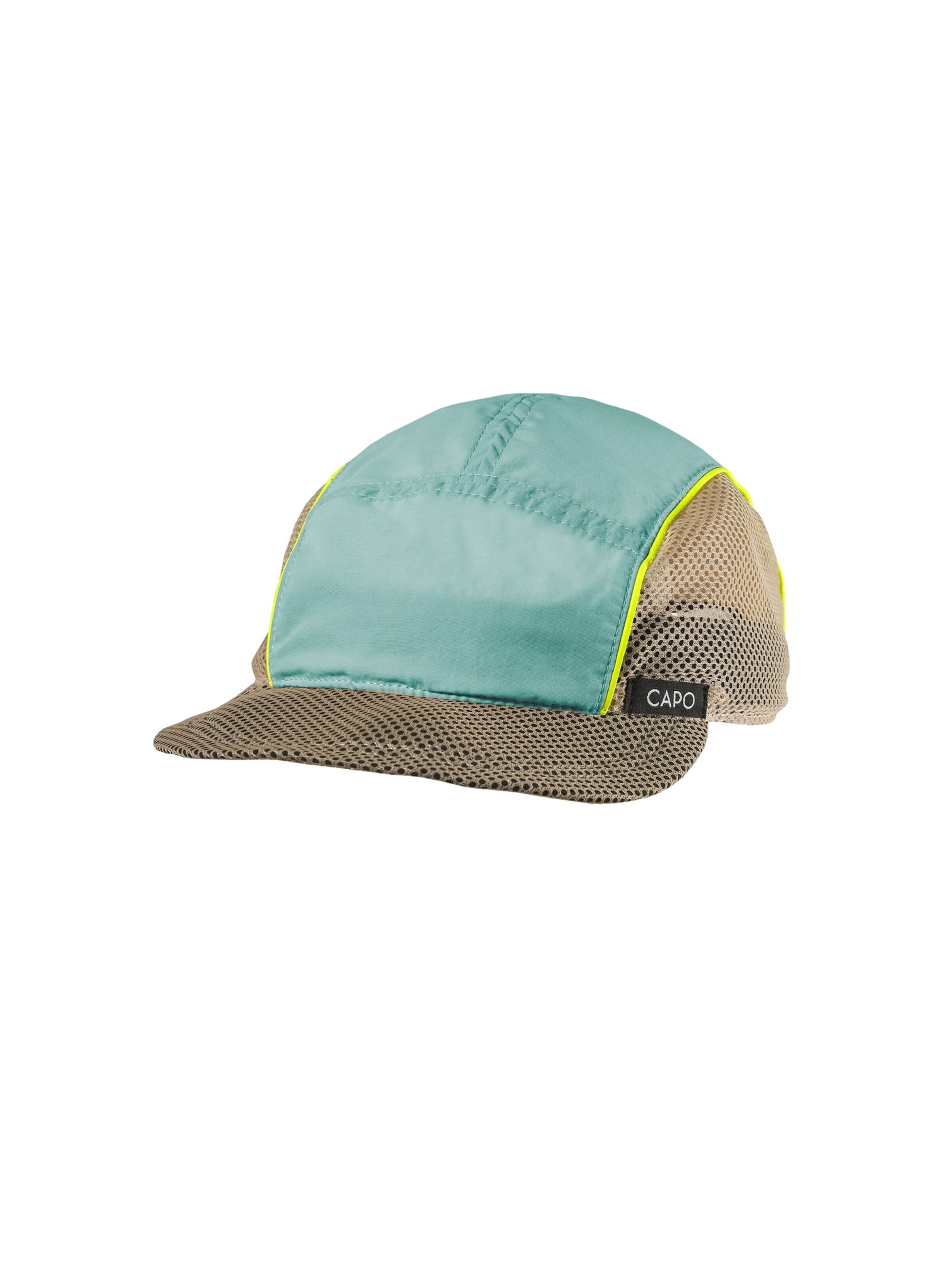 CAPO Cap 'Softcap, ultraleicht, Neon Mesheinsätze, UV 50' in Blue: front