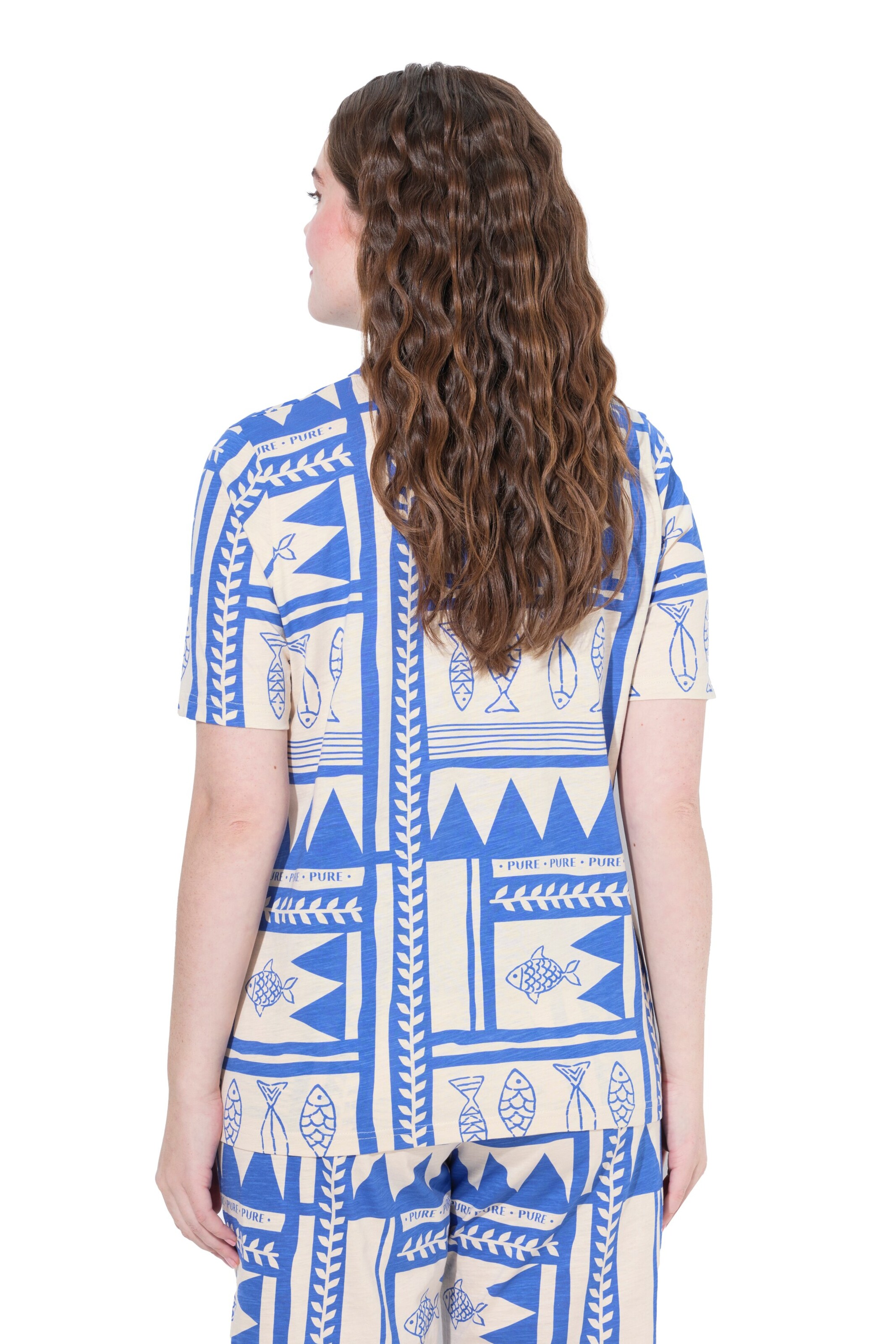 Ulla Popken Bluse in Blau