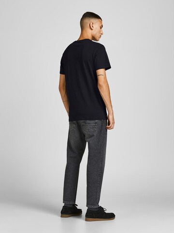 JACK & JONES Shirt 'Shark' in Zwart