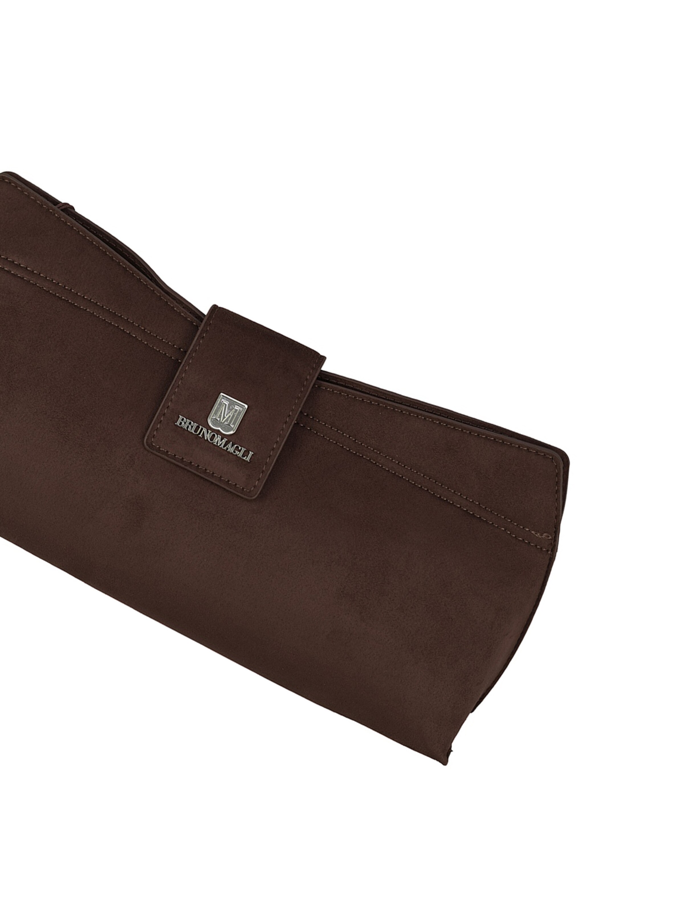 Pochette 'Pochette Sandra Bruno Magli PU Leather Zip' di Bruno Magli in marrone