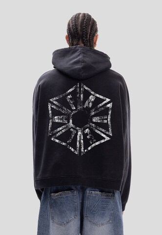 FAVELA Sweatshirt 'Hexagon' in Schwarz: Vorderseite