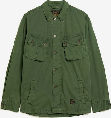 Superdry Regular fit Button Up Shirt in Green: front