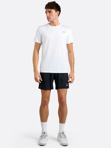 T-Shirt fonctionnel 'Bamboo Tee - Light Blue' nordicdots en blanc