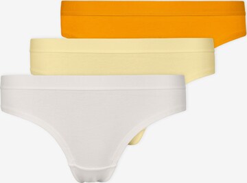 SNOCKS Thong in Yellow: front