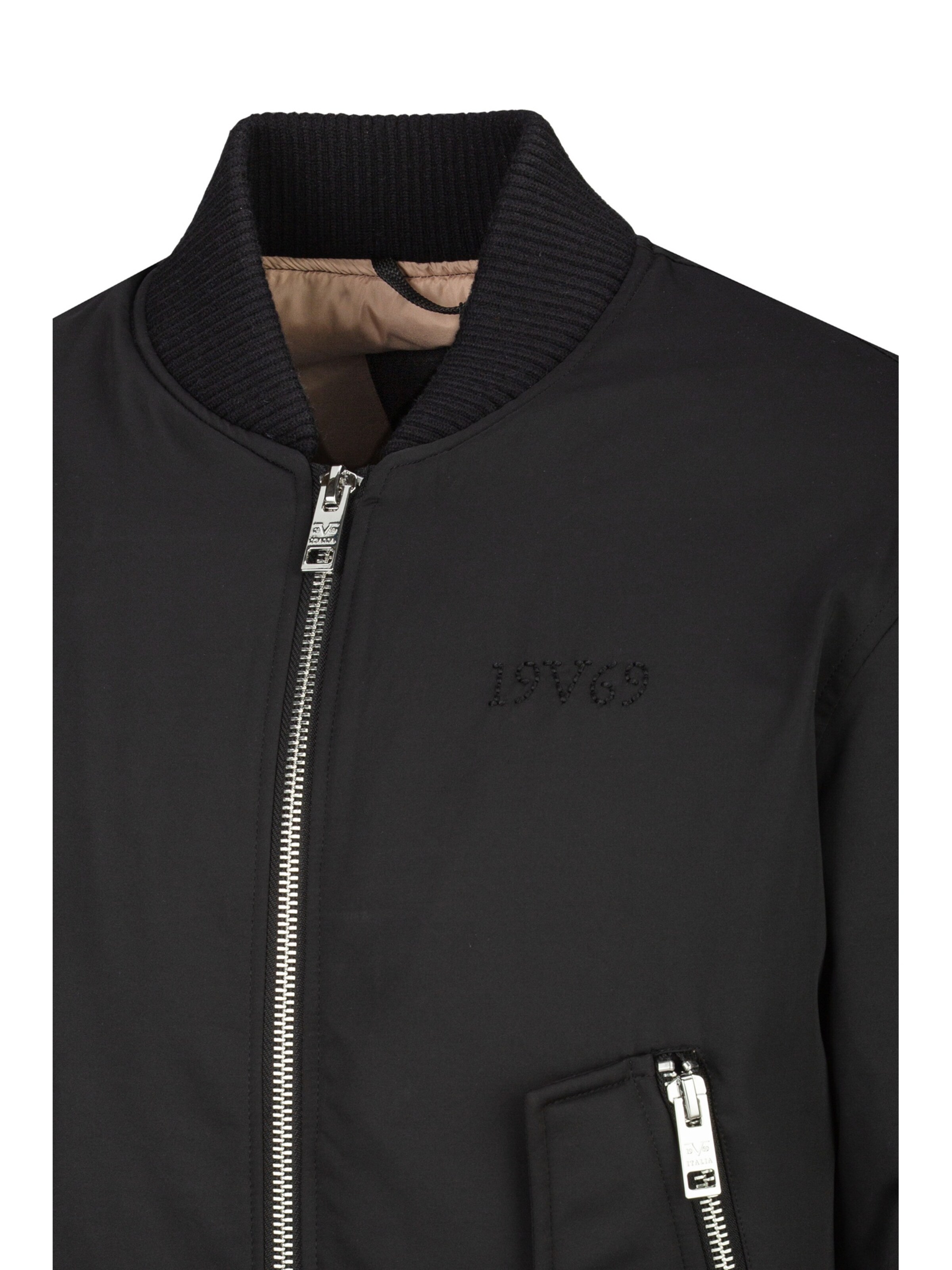 19V69 ITALIA Between-Season Jacket 'Camillo Street' in Black