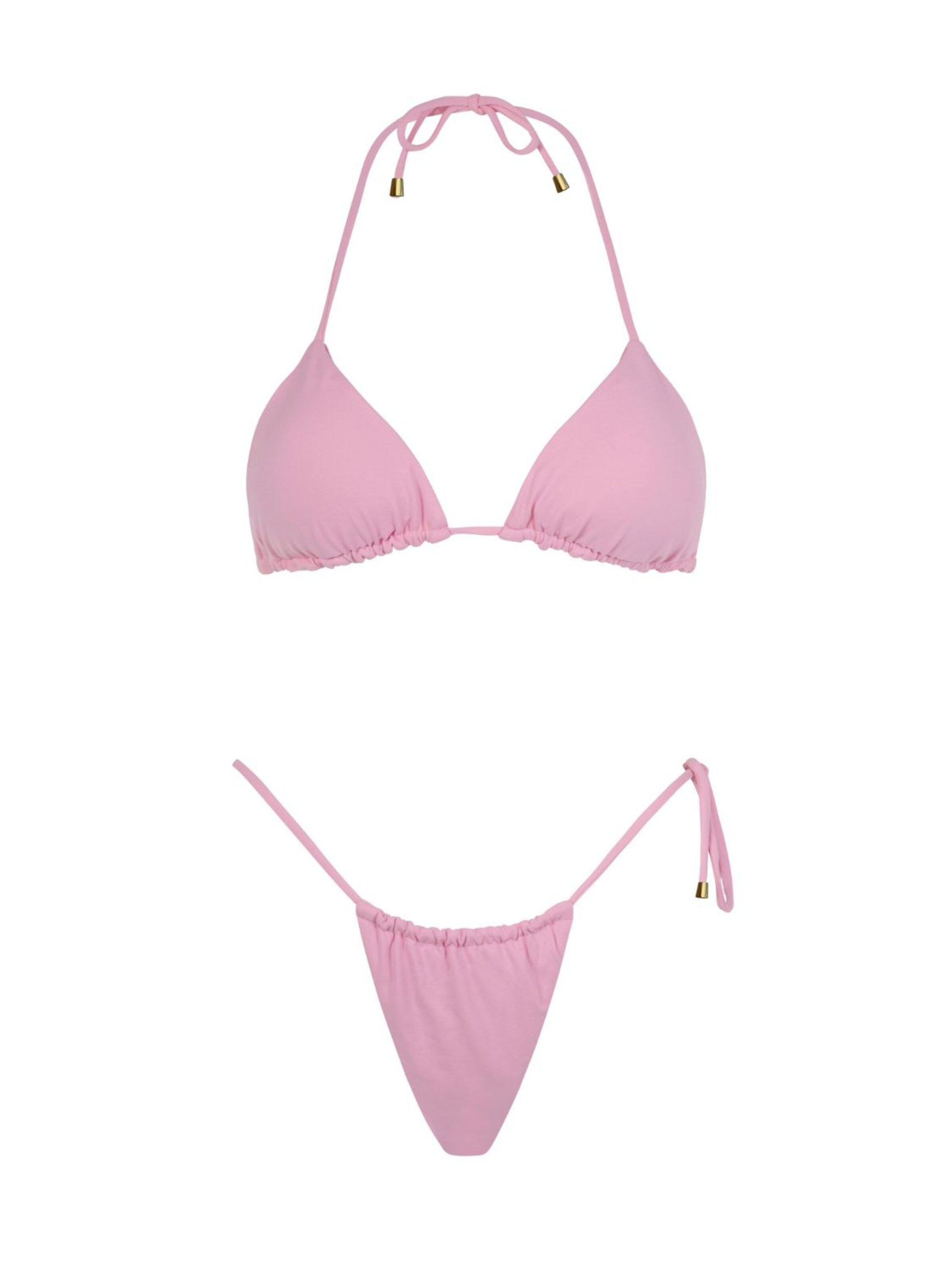 Acuarela Brand Triangle Bikini 'Rio Triangle Bikini Set' in Pink