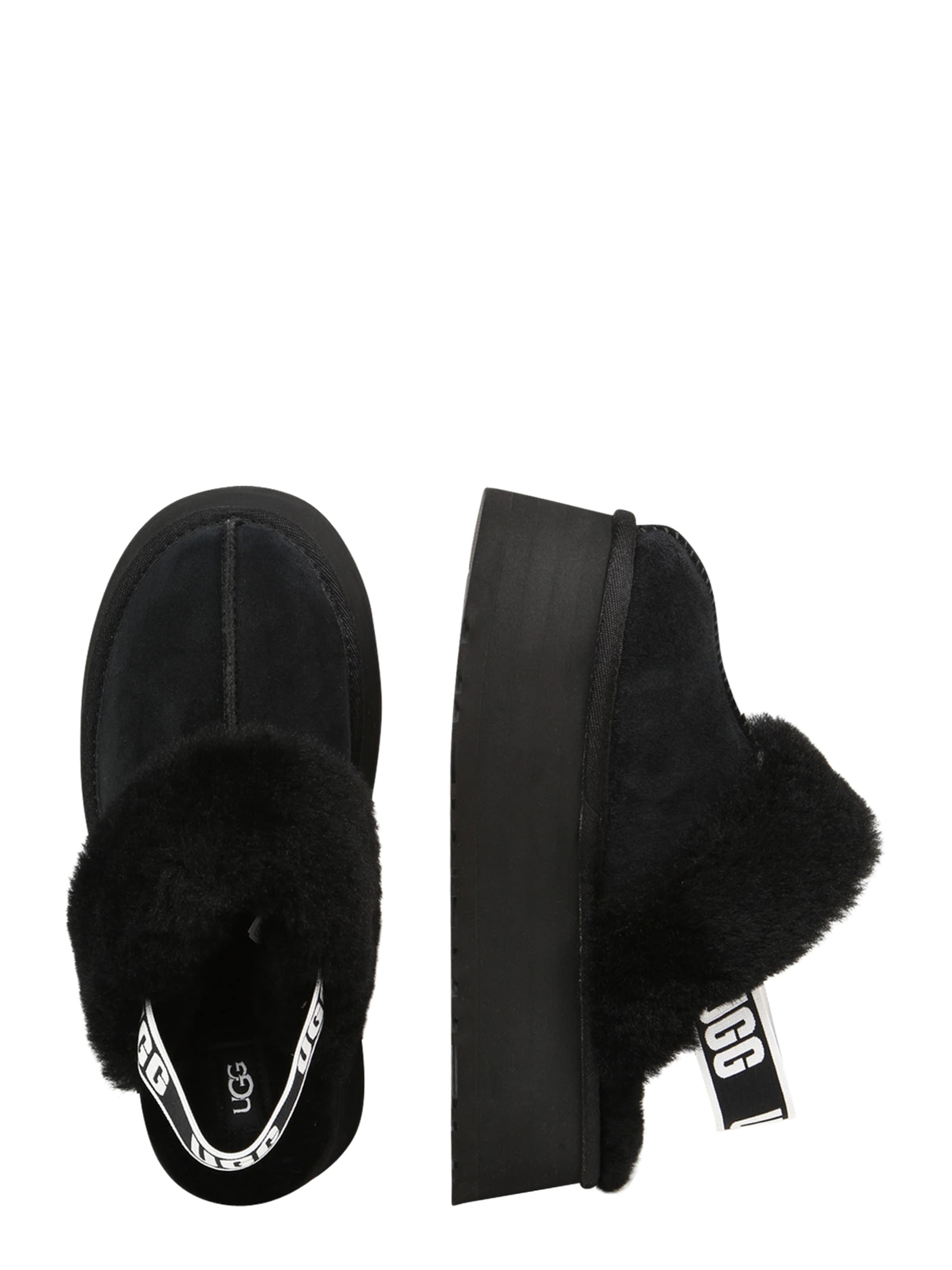 UGG Kapcie 'Funkette' w kolorze czarny