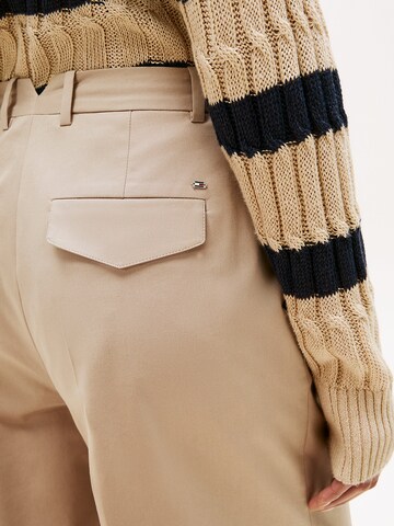 TOMMY HILFIGER Wide Leg Hose (OCS) in Beige