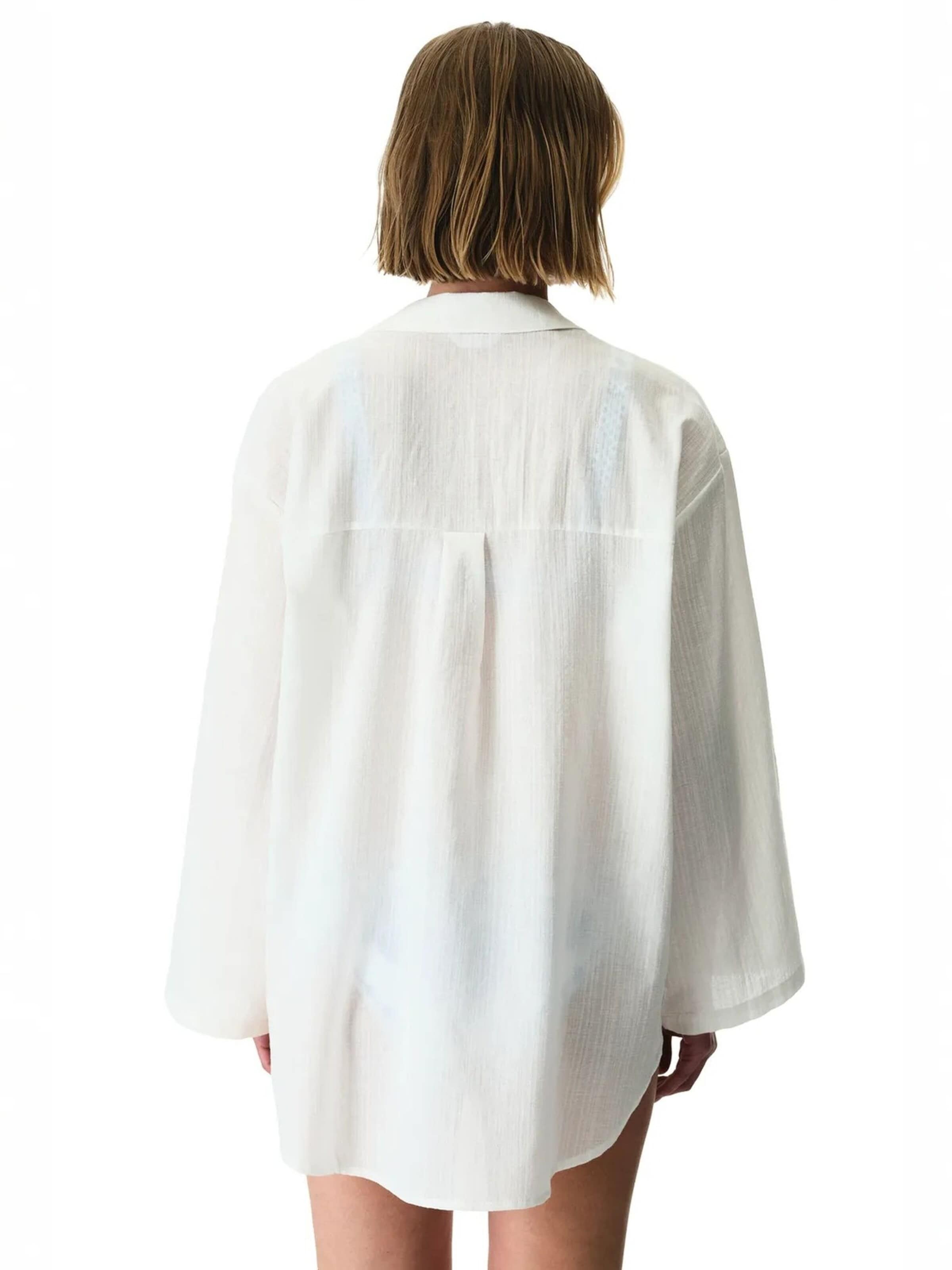 Penti Badeanzugkleid 'Hemden'‌‌‌‌‌‌‌‌‌ in Weiß