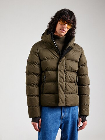 Superdry Winter jacket in Green: front
