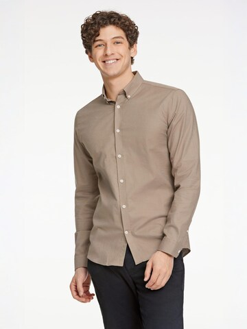 Lindbergh - Ajuste regular Camisa en marrón