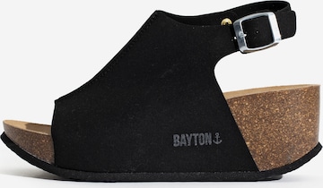 Bayton - Sandalias 'Cruz' en negro: frente