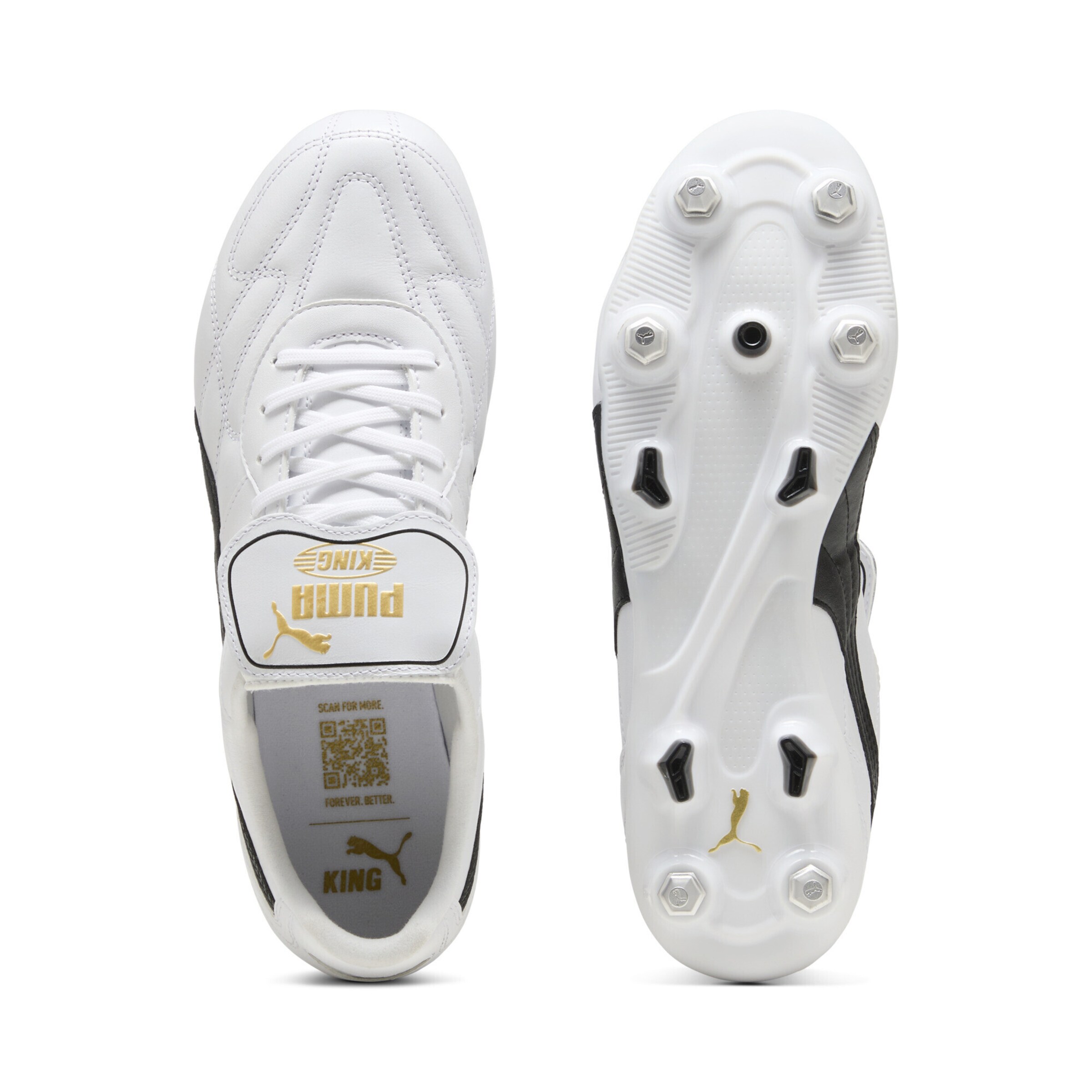 PUMA Soccer shoe 'King Top MxSG' in White