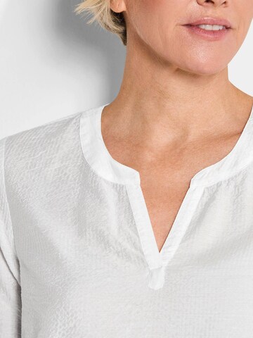 Goldner Bluse in Weiß