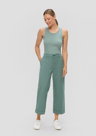 s.Oliver Wide leg Pantalon in Groen