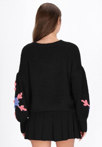 MYMO Υπερμέγεθες πουλόβερ σε μαύρο