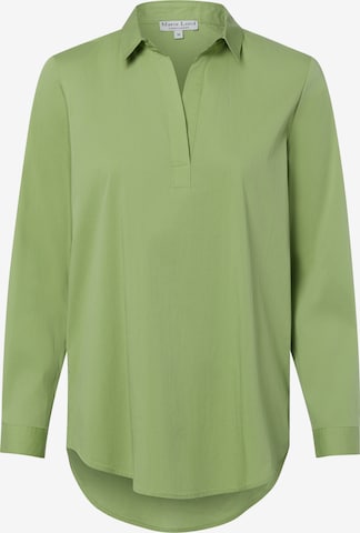 Marie Lund Bluse in Grün: Vorderseite