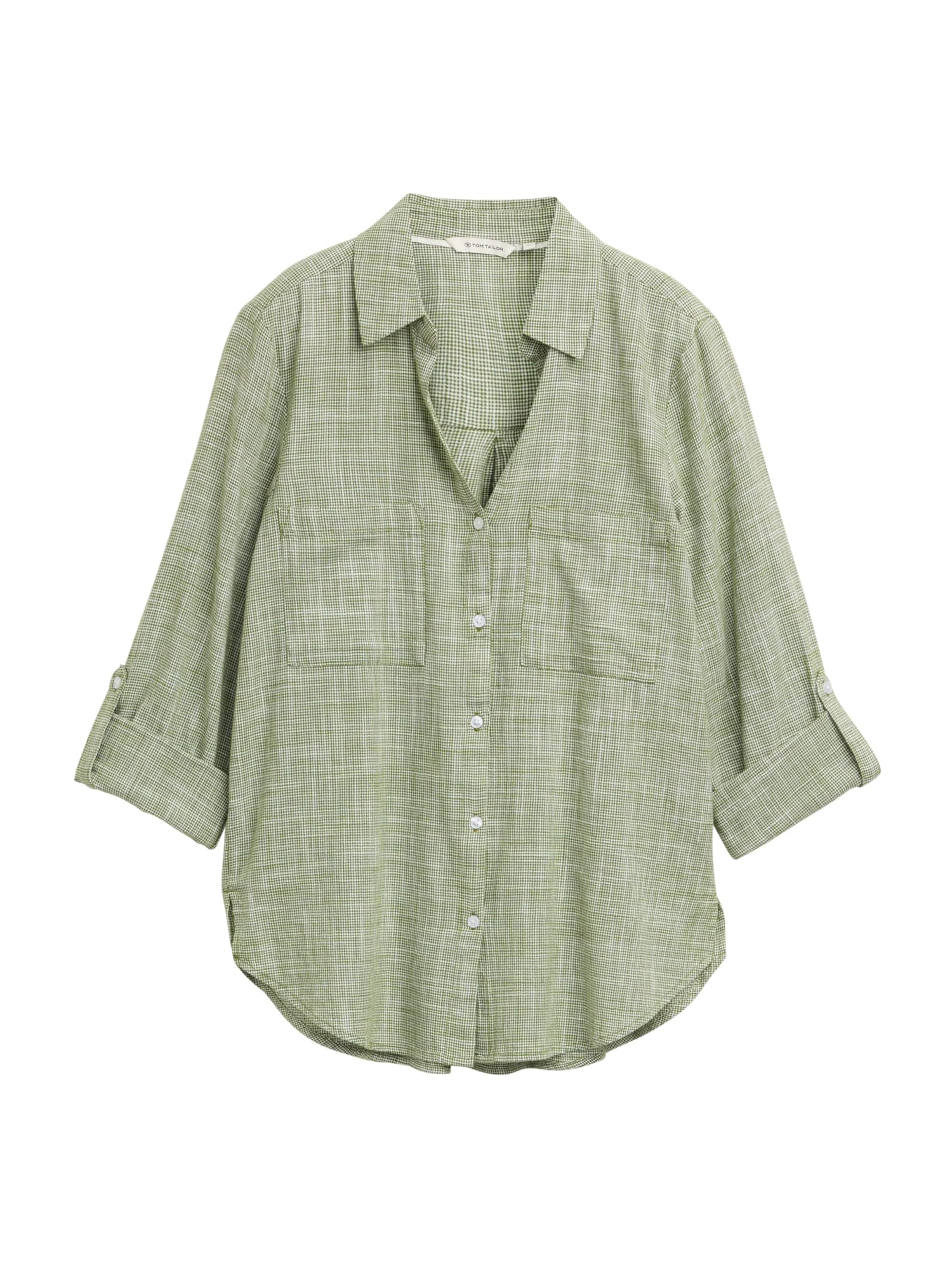 TOM TAILOR Blúz - zöld: elől