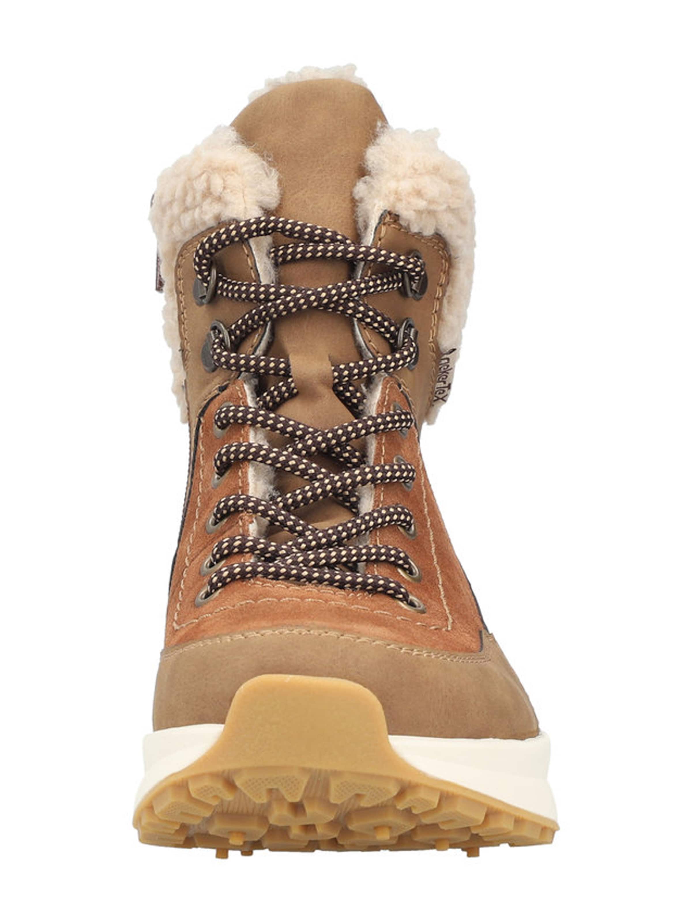 brūns Rieker Sienamie zābaki