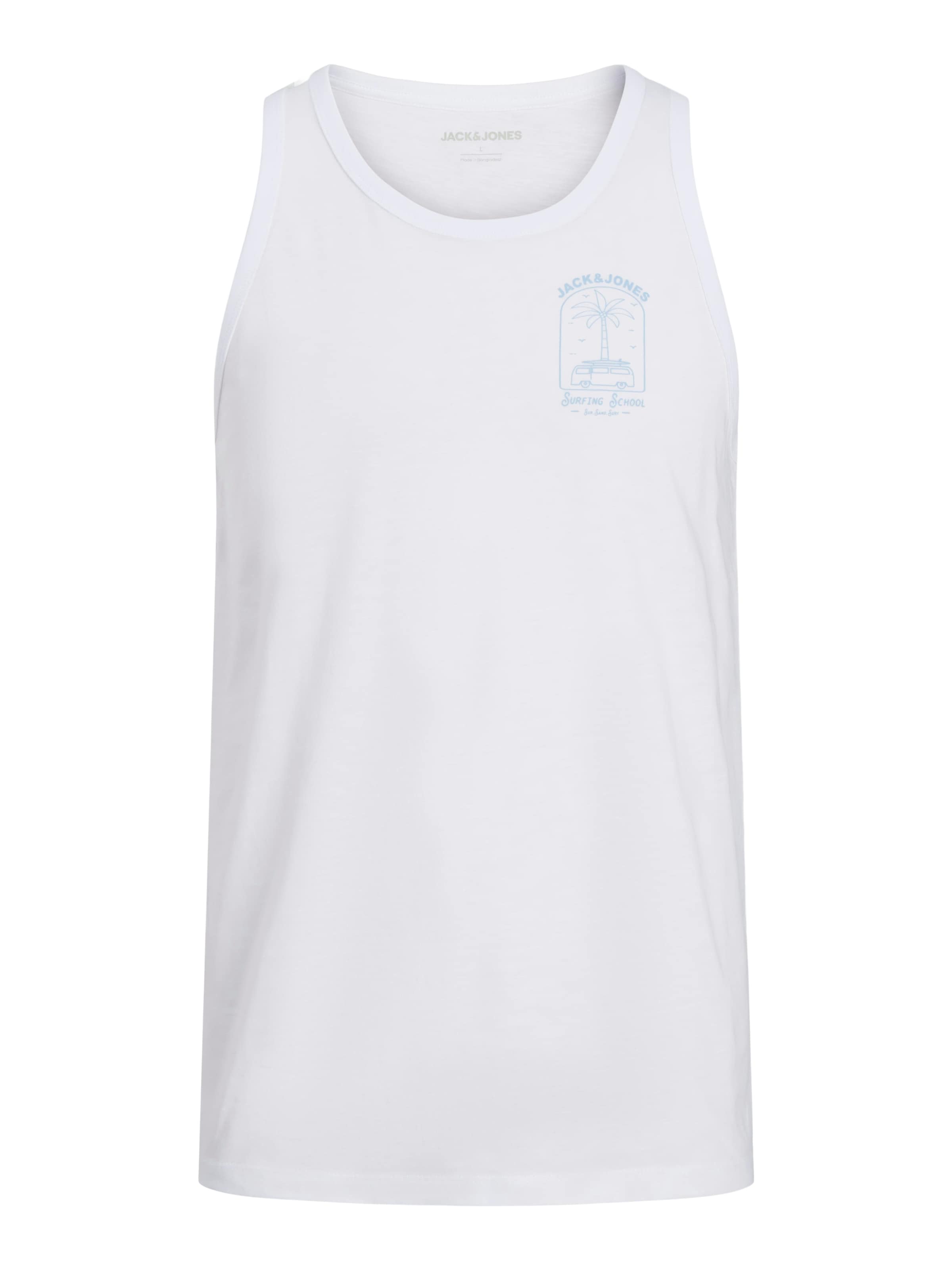 JACK & JONES Tričko 'JJONE' - Biela: predná strana