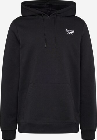 Sweat de sport Reebok en noir : devant