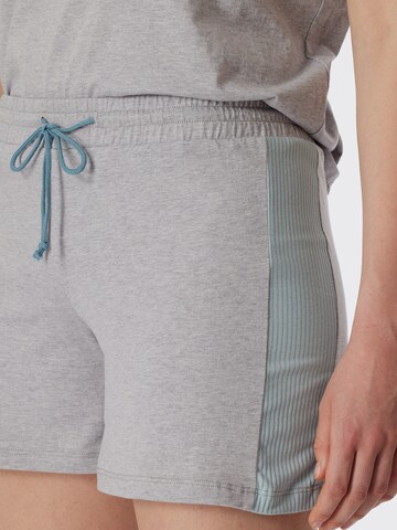 SCHIESSER Short Pajama Set 'Casual Nightwear' in Grey