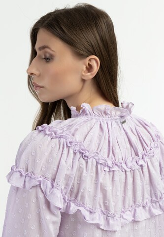 Camicia da donna di DreiMaster Vintage in lilla