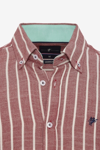 DENIM CULTURE - Ajuste regular Camisa ' ELDIN ' en rojo