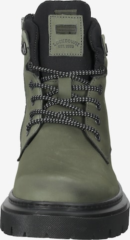 BULLBOXER Lace-Up Boots in Green