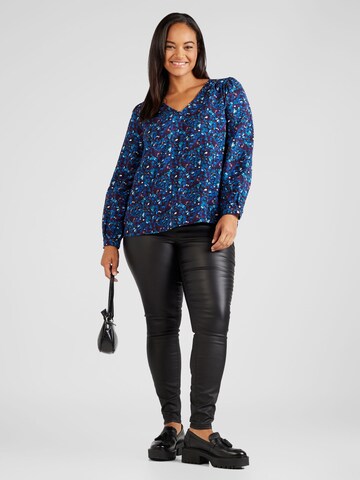 EVOKED Blouse 'ZUGO WILO' in Blauw