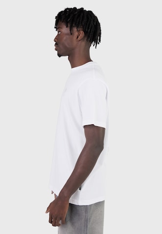 Maglietta 'Big Palm Stamp' di Kleinigkeit in bianco