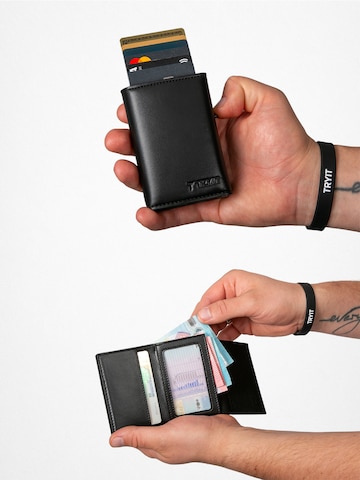 TRYIT Wallet 'Cardholder aus veganem Leder' in Black