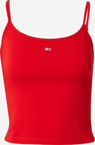 Tommy Jeans Toppi 'ESSENTIAL' värissä punainen: edessä