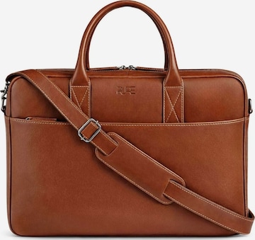 PURE Studios - Bolsa para portátil 'NAOS' en marrón: frente
