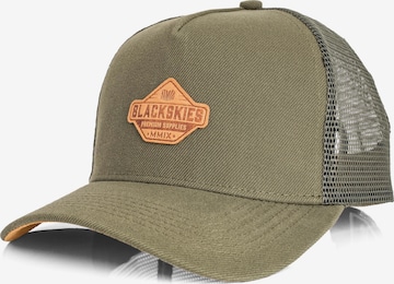 Blackskies Cap 'Essentials' in Grün: Vorderseite
