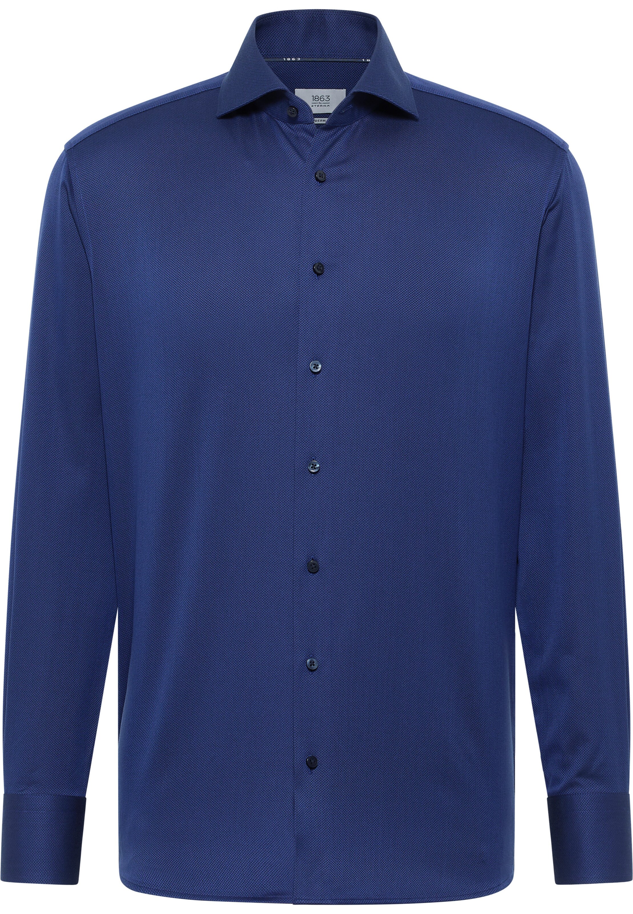 ETERNA Zakelijk overhemd in Blauw: voorkant