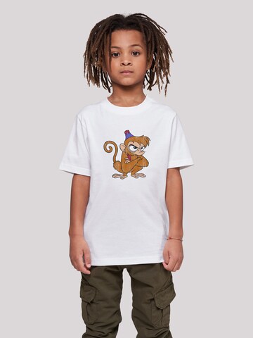 T-Shirt 'Disney Aladdin Classic Angry Abu' F4NT4STIC en blanc : devant