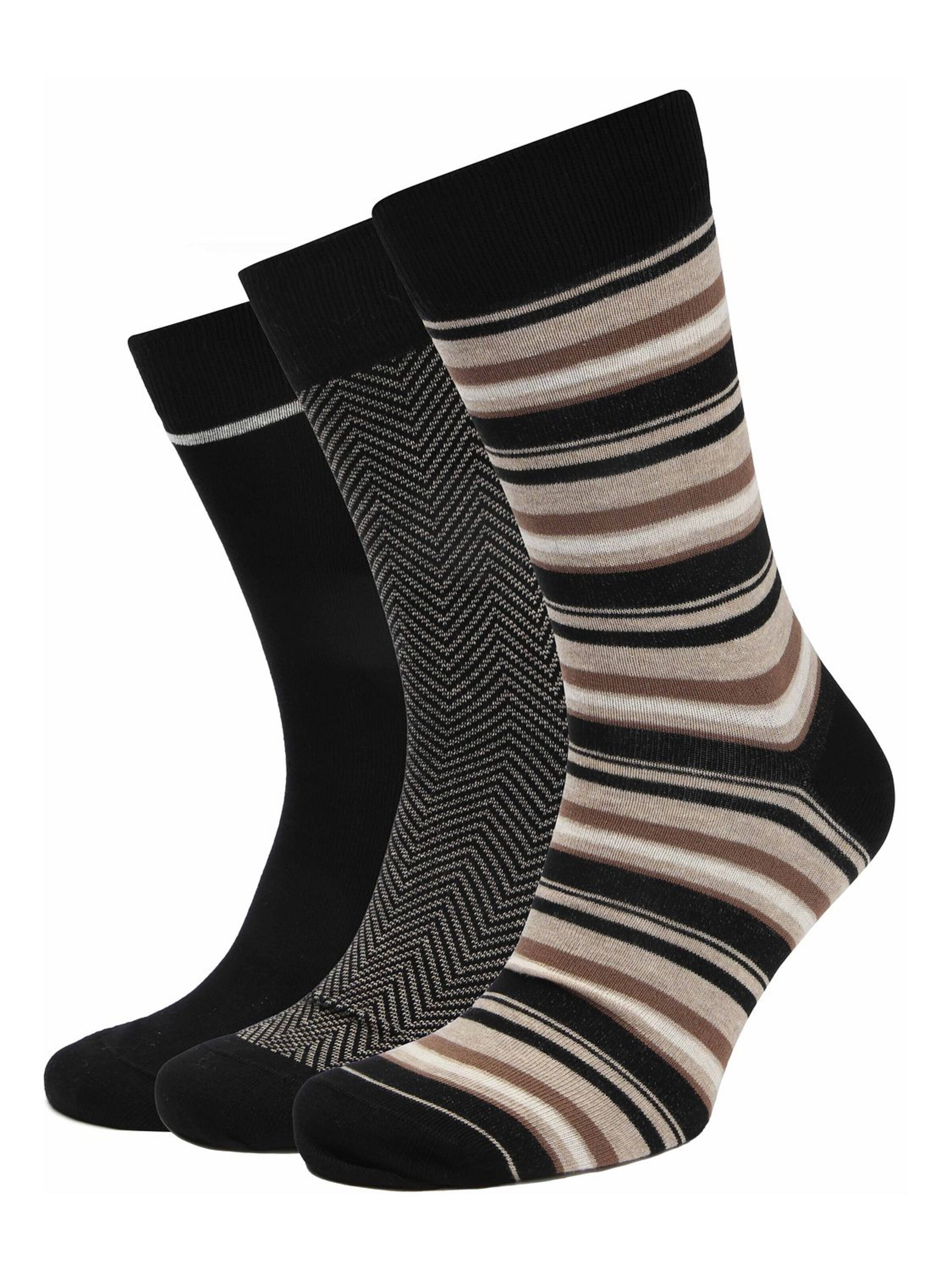 Chaussettes Suitable en noir : devant