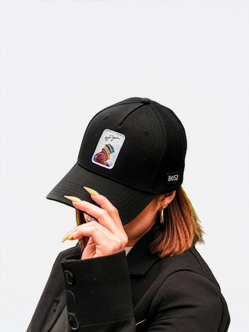 Cappello da baseball 'Scuderia' di Be52 in nero