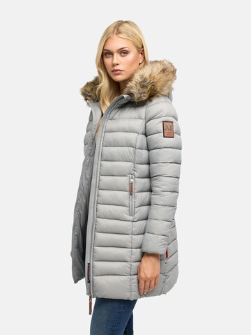 MARIKOO Winter coat 'Rose' in Grey